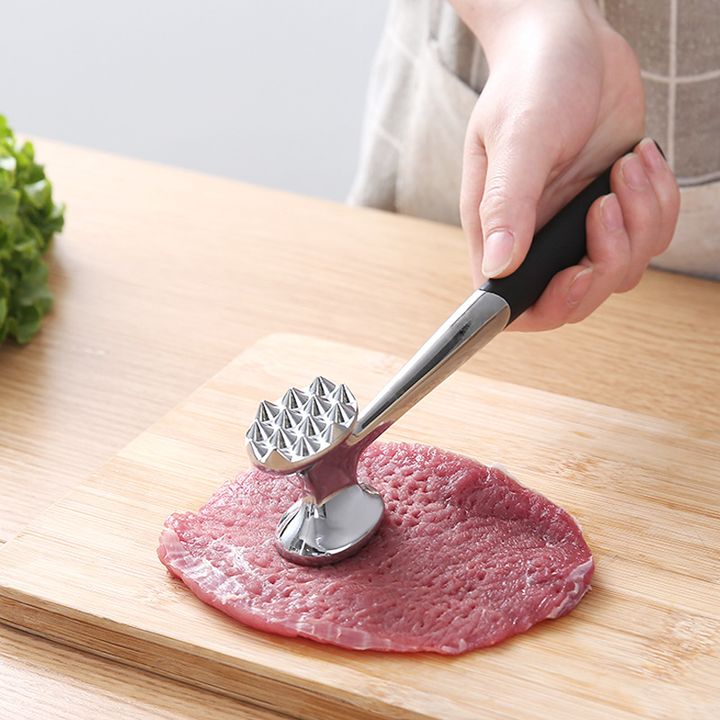 Dụng Cụ Làm Mềm Thịt Cho Nhà Bếp Bằng Inox Kích Thước 22x5cm Cao Cấp