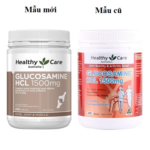 Viên uống tái tạo sụn khớp Healthy Care Glucosamine HCL 150mg chính hãng Úc 400 viên