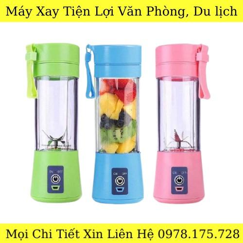 Máy Xay Sinh Tố Sạc Pin Mini Cầm Tay