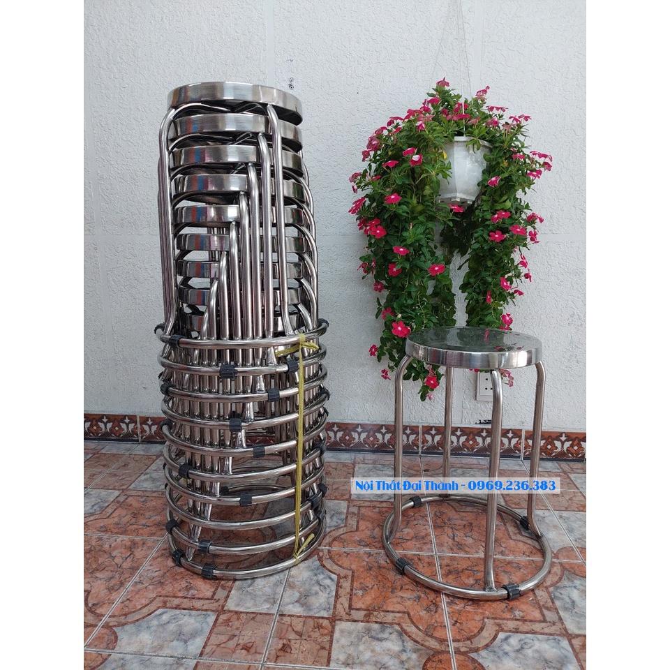 Ghế đẩu inox chân cao Đại Thành loại tốt