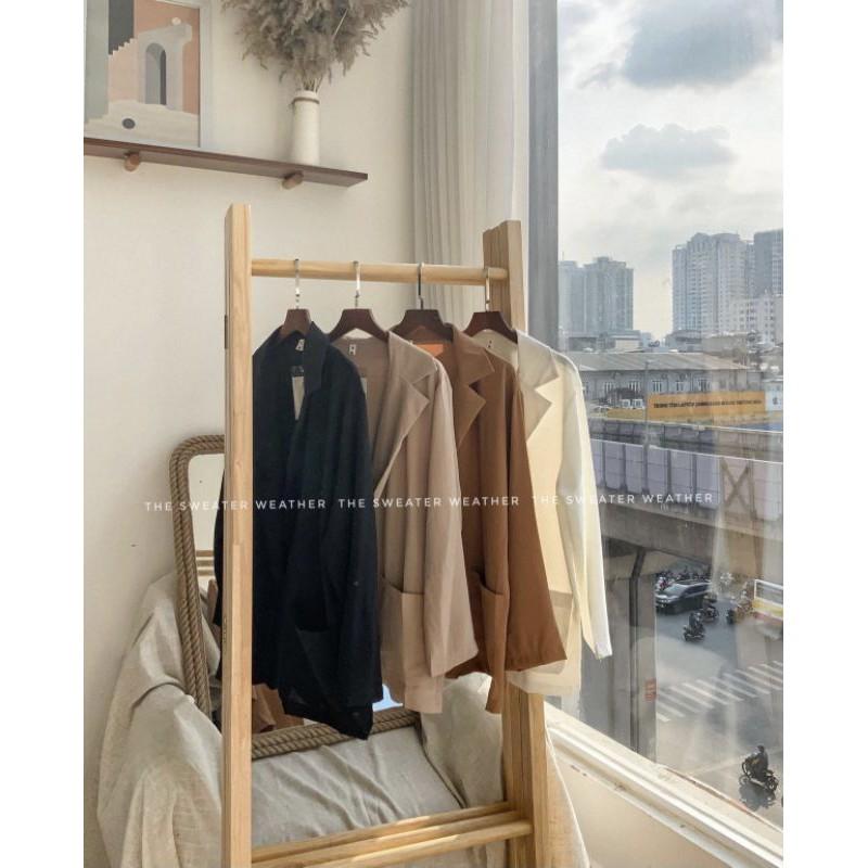 Áo vest blazer chất voan đũi mỏng cực mát
