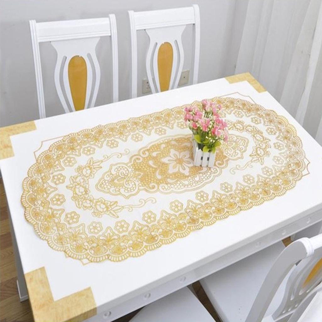 Khăn Trải Bàn Hình Oval Sang Trọng 45x30cm