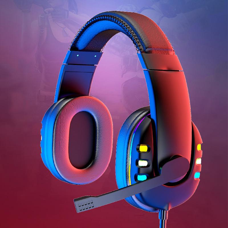 Tai Nghe Chơi Game Có Micro Máy Tính Game Thủ Tai Nghe Tai Nghe Có Dây Backlit RGB Tai Nghe Cho Máy Tính Máy Tính Bảng Dành Cho Xbox One PS4 PS5