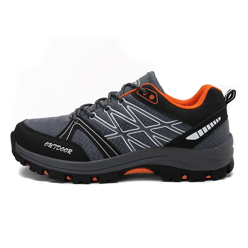 2023 Hàng Mới Về Đi Bộ Đường Dài Và Giày Đi Bộ Nam Nhẹ Thoải Mái Đi Bộ Giày Thể Thao Sneakers Người Leo Núi Đi Bộ Color: Grey Shoe Size: Eur 44