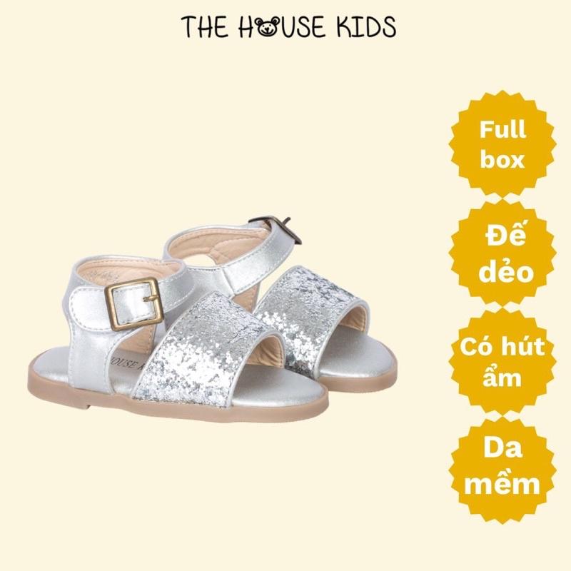 Sandal Cho Bé Gái Sandal Trẻ Em CC THE HOUSE KIDS Nhũ Bạc