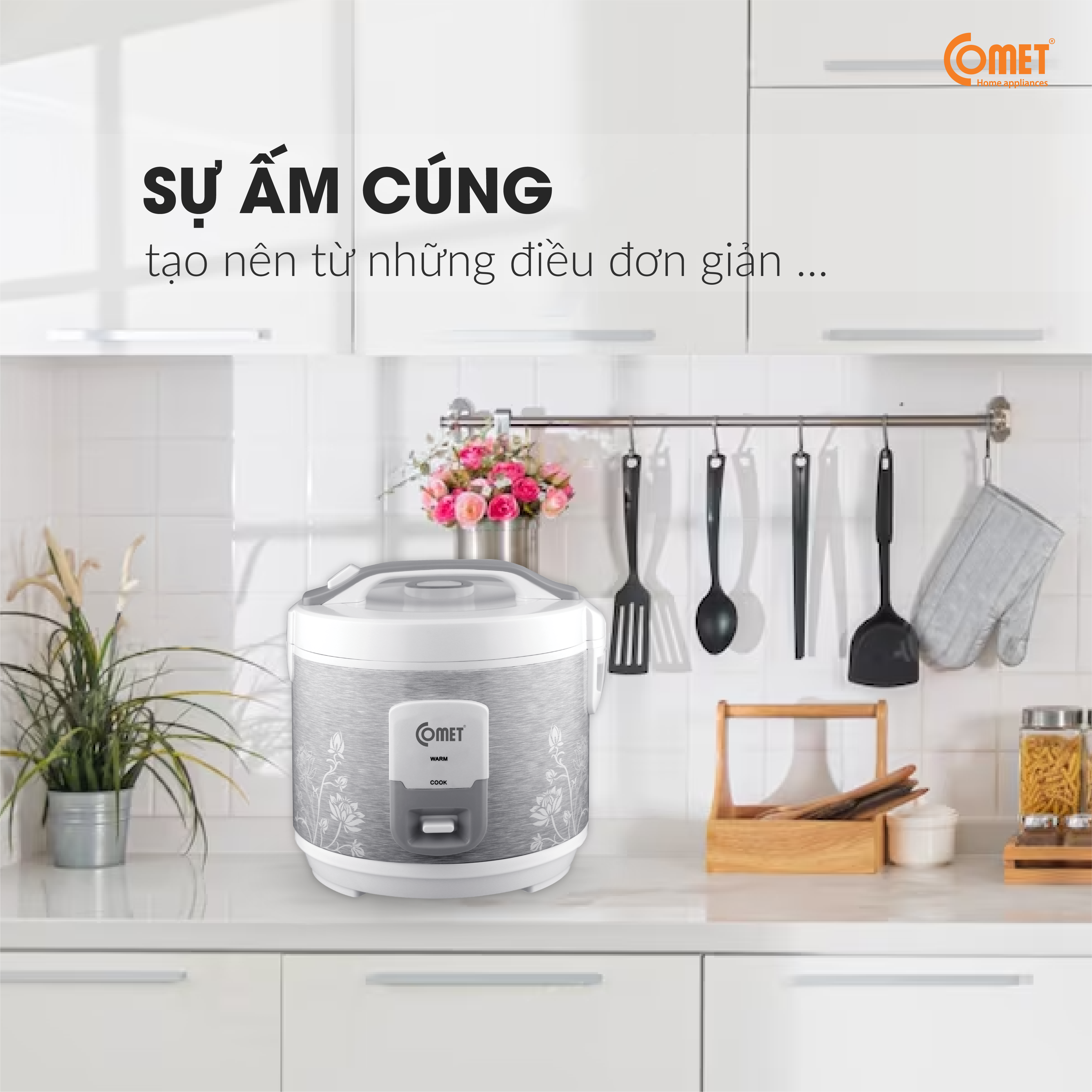 Nồi Cơm Điện Comet CM8010 (1.8L) - Hàng Chính Hãng