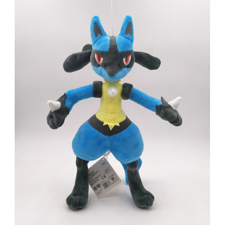 Gấu bông Pokemon huyền thoại Lucario - Tặng kèm móc khóa Pokemon cao cấp