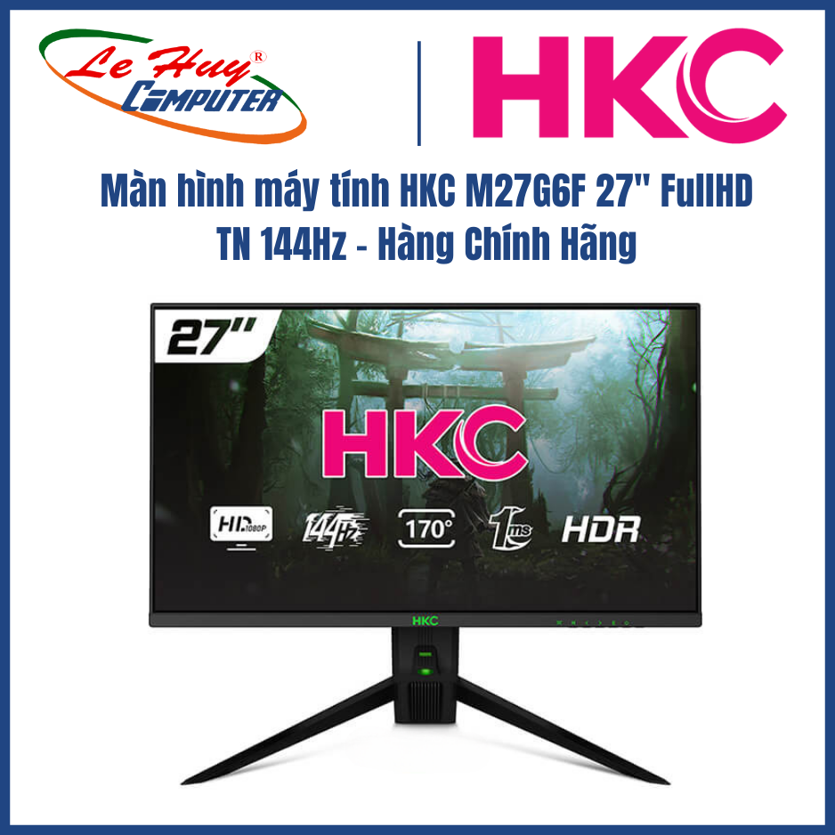 Màn hình HKC M27G6F (27 inch/FHD/TN/144Hz/1ms/300 nits/HDMI+DP+USB) - Hàng Chính Hãng
