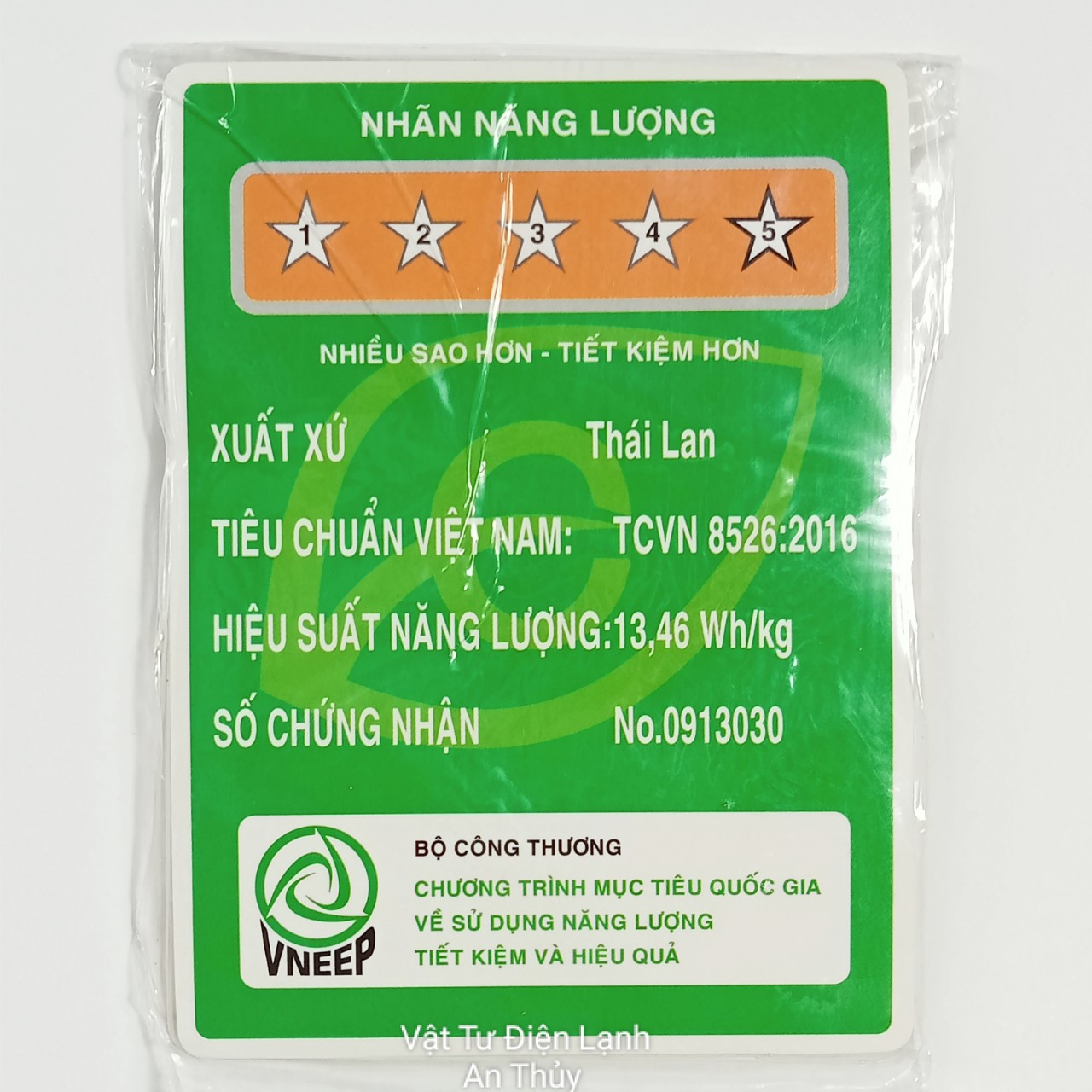 Combo 10 tem dán năng lượng Thái Lan to - Tem tiết kiệm năng lượng, Tem nhãn năng lượng, Tem trang trí máy lạnh tủ lạnh