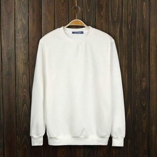 Áo Sweater Nam Nữ  | Nỉ Bông Trắng (Đen) Trơn Thời Trang  Cao Cấp