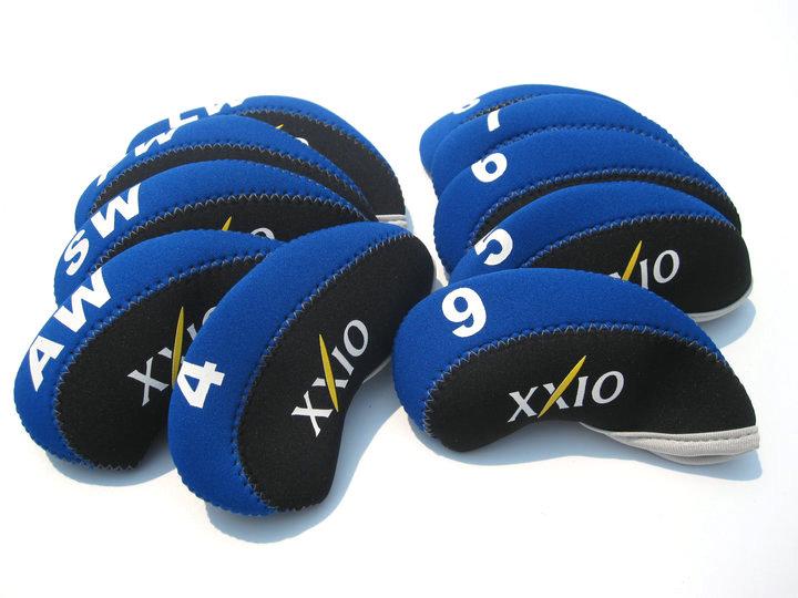Golf Iron Headcover Irons Đặt nắp đầu 10 cái/bộ được in cho màu xanh xxio