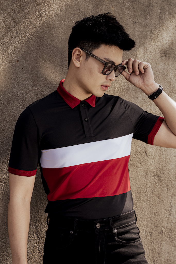 Áo thun polo nam Leman PL222 vải Coolmax pique co giãn Slimfit form