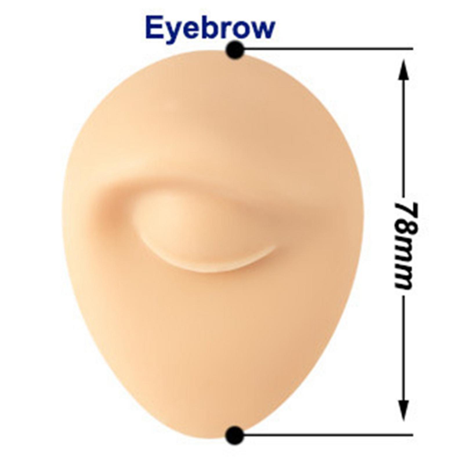 Portable Silicone Flexible Mouth Model Piercing Practice Eyes Model for Teaching Jewelry Display