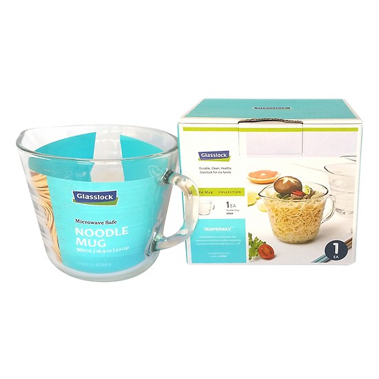 cốc thủy tinh có vạch chia glasslock hàn quốc gl1475