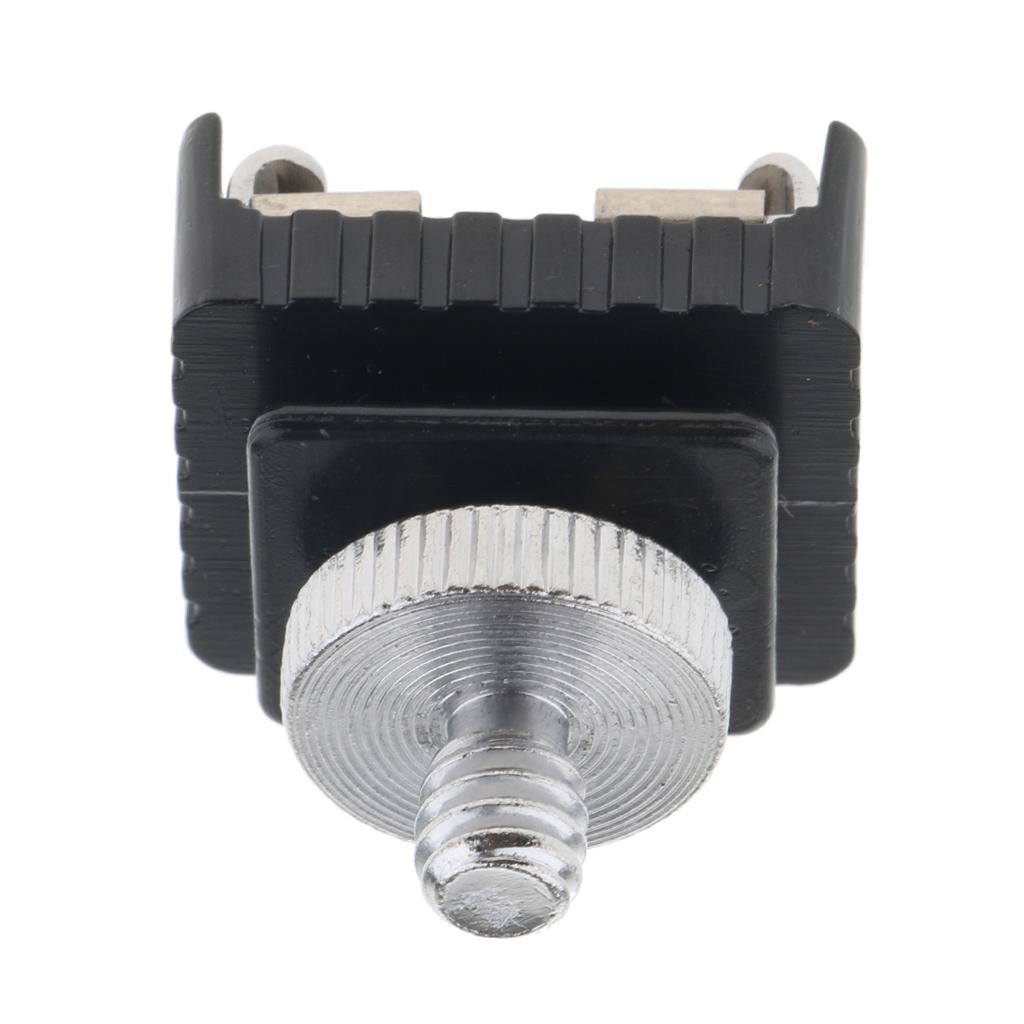 2 Pcs 1/4 Inch Screw Flash Hot Shoe Mount Adapters For DSLR Camera