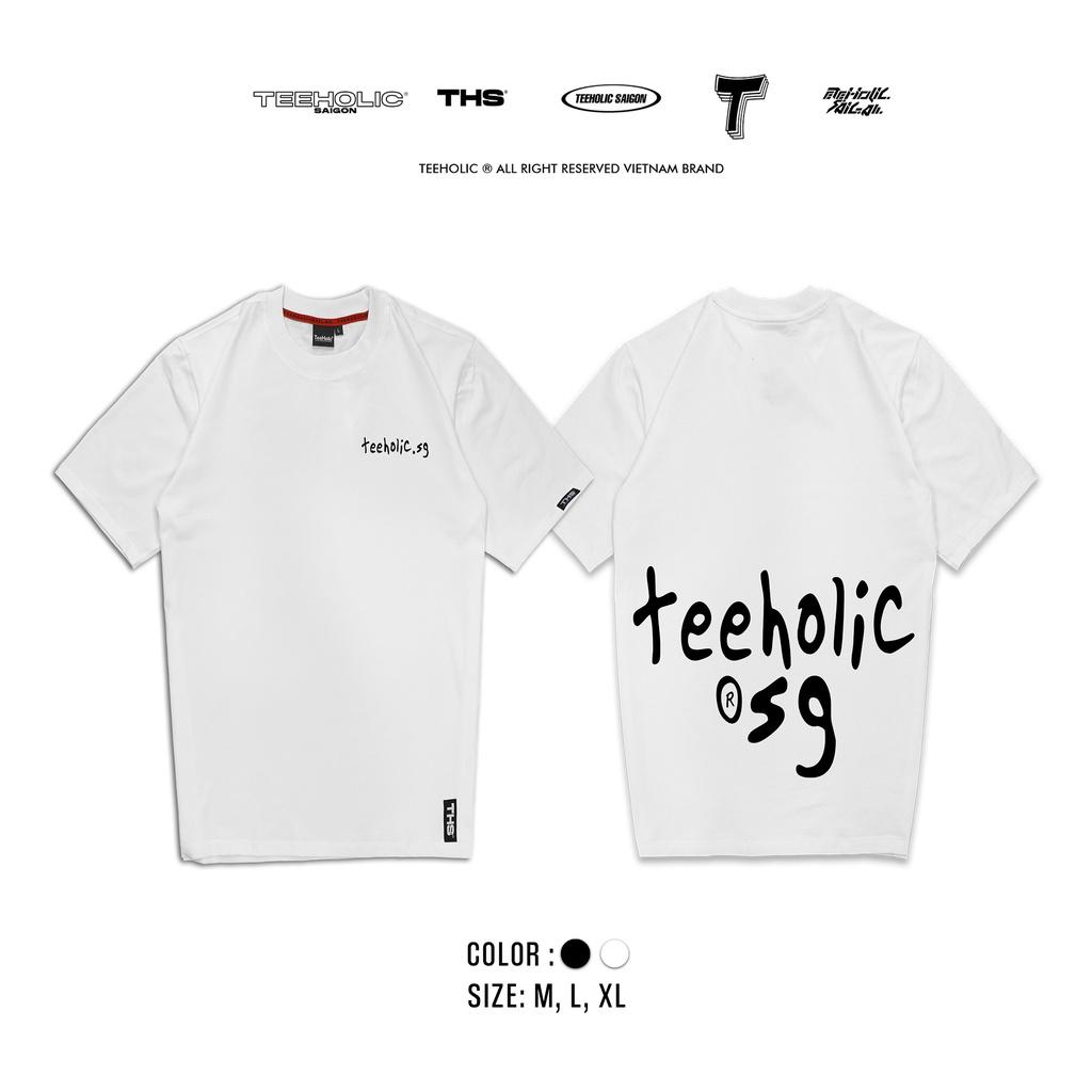 Áo Thun Unisex Basic Logo TeeHolic Ver2 THS.SG Màu Trắng Đen