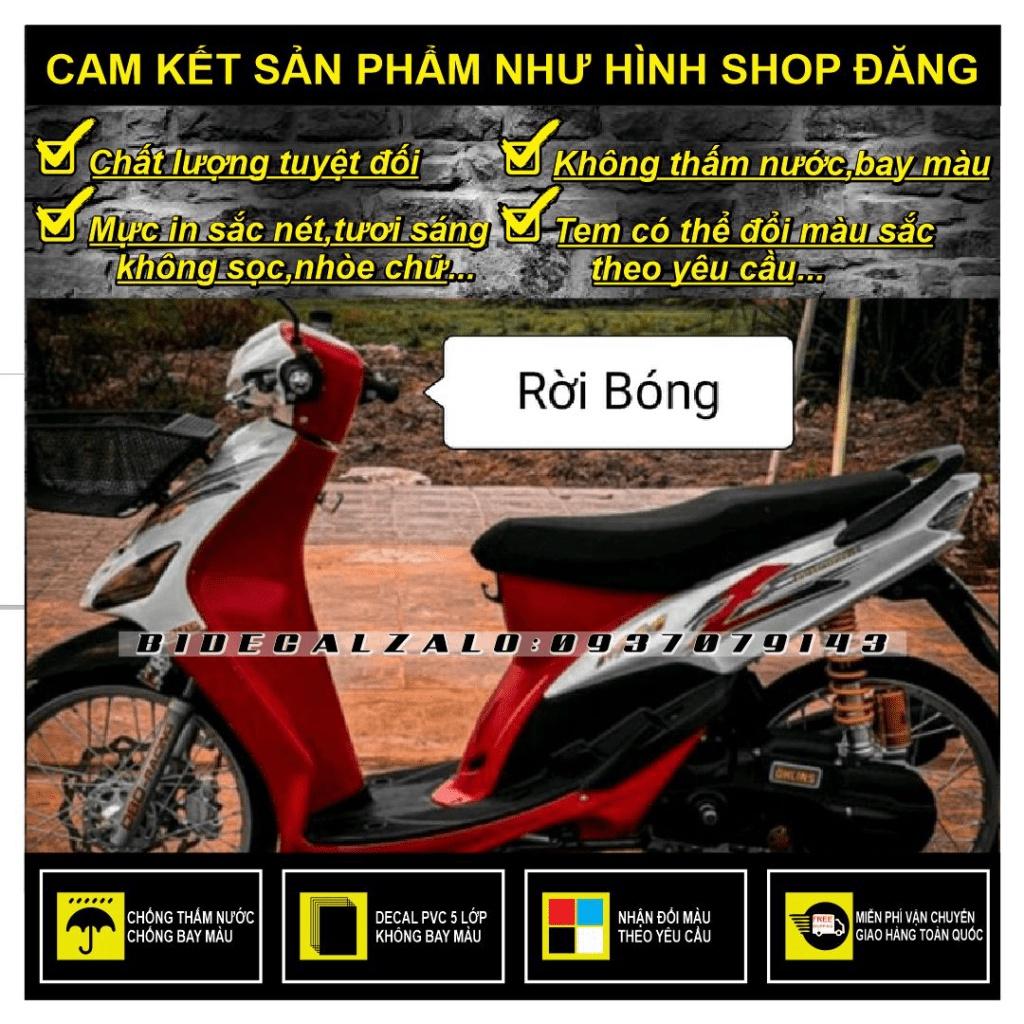 TEM RỜI MIO ĐỜI ĐẦU PHỐI TRẮNG ĐỎ - BI DECAL