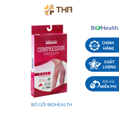 TẤT, VỚ BÓ GỐI chống giãn tĩnh mạch Biohealth Knee Support (S/M/L/XL) - Bó gối tĩnh mạch