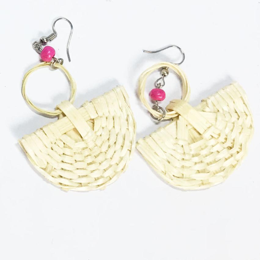Combo 3 Bông tai mây tre đan handmade với 3 mẫu khác nhau