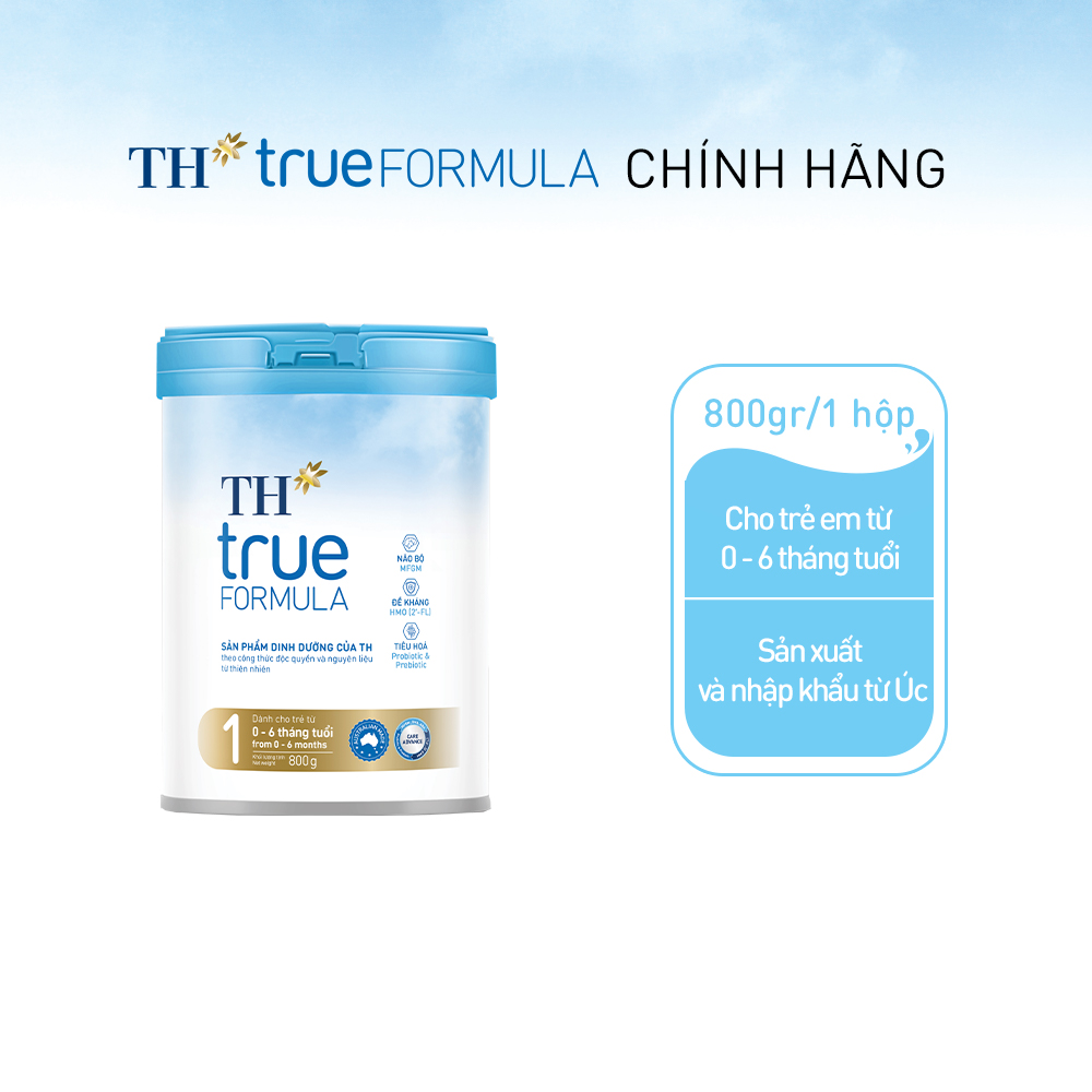Sản phẩm dinh dưỡng công thức TH true FORMULA 1 cho trẻ từ 0 đến 6 tháng tuổi 800 g