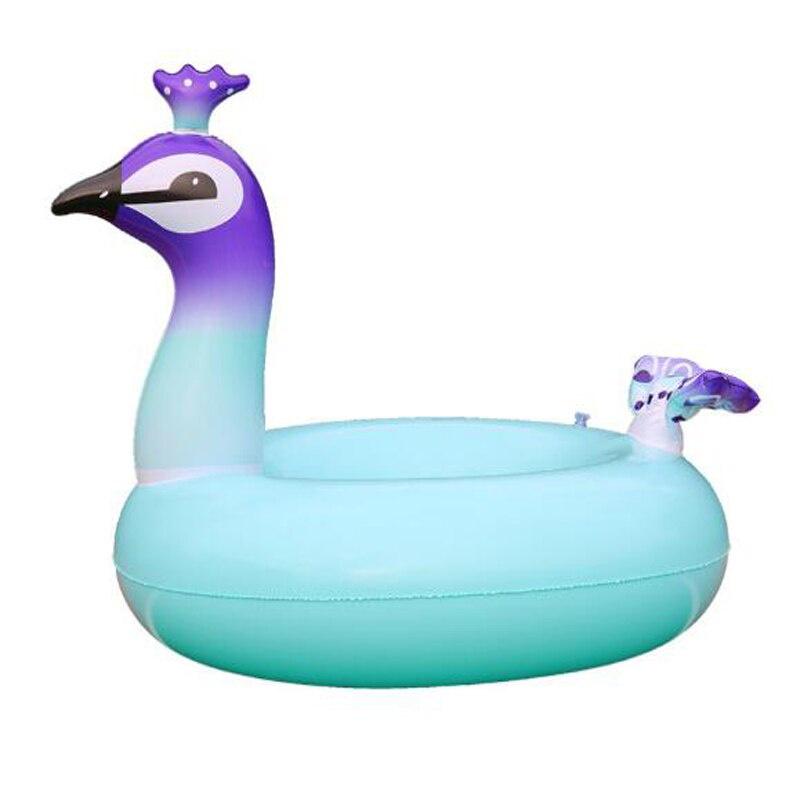 Peacock Bơm hơi Vòng tròn Bơi Vòng Tròn Tiệc Bể bơi Bể bơi Phao Đồ chơi Đồ chơi Dưới nước Vòng Bơi Thể thao cho Trẻ em Người lớn 90 / 120cm