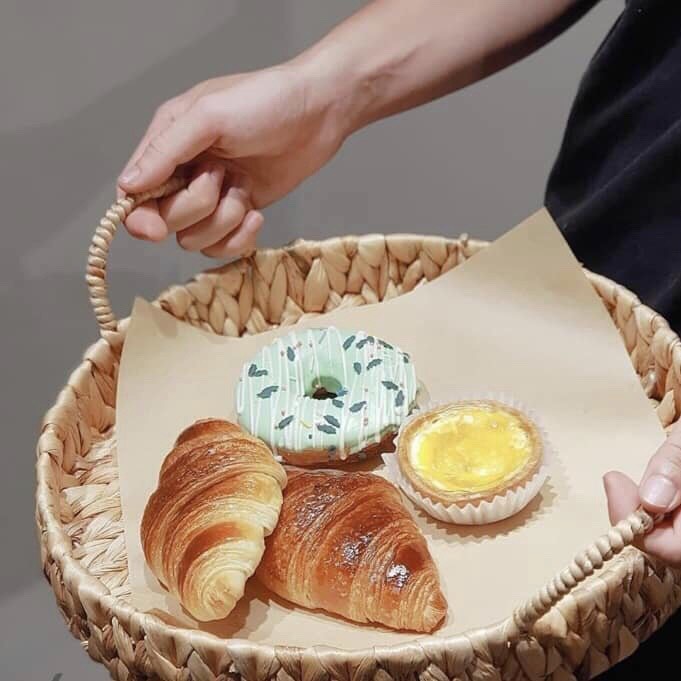 Lubihandicraft - Khay tròn đựng bánh kẹo, trái cây, nến thơm đan lục bình - đa năng