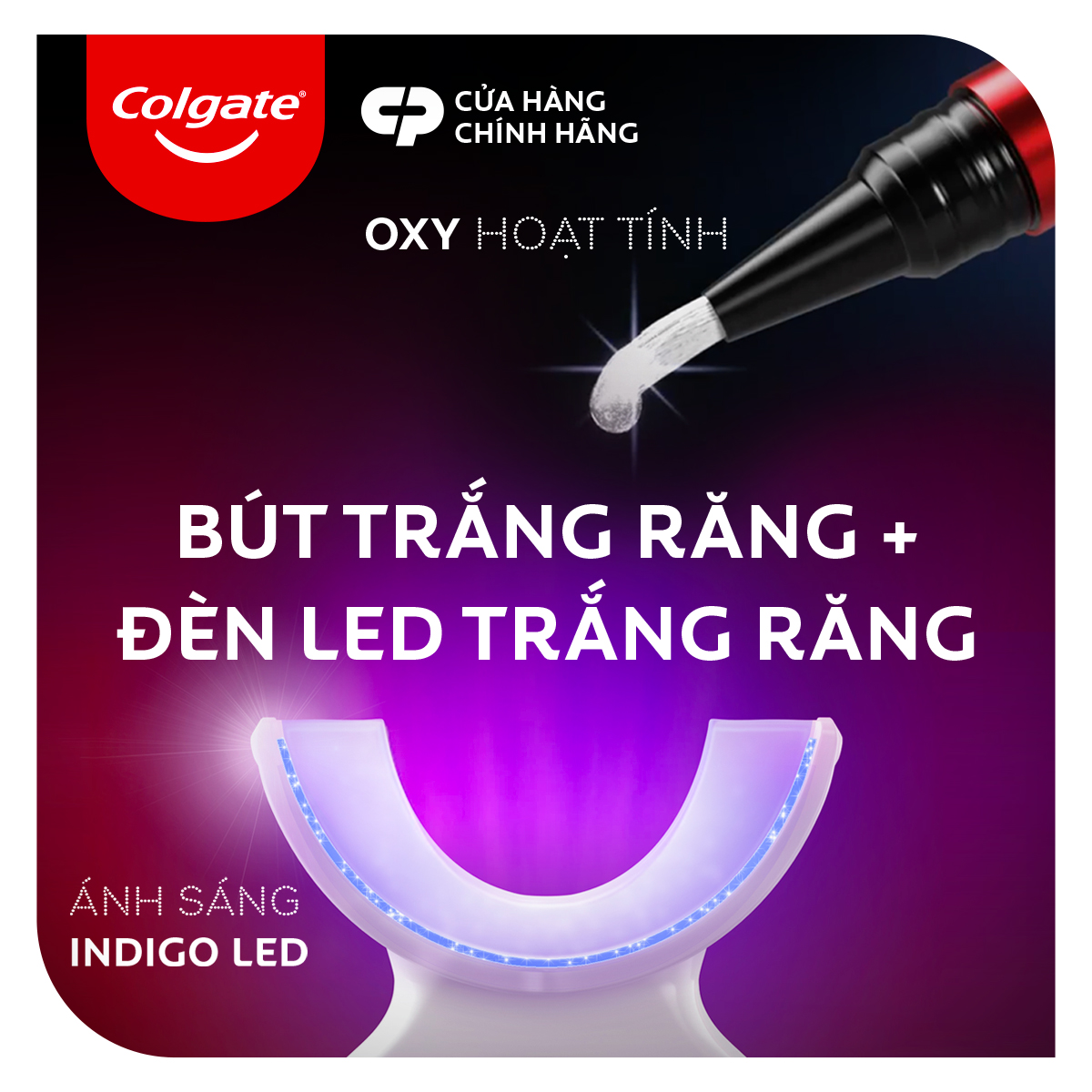 Bộ Kit làm trắng răng Colgate Optic White O2 an toàn tại nhà, không ê buốt