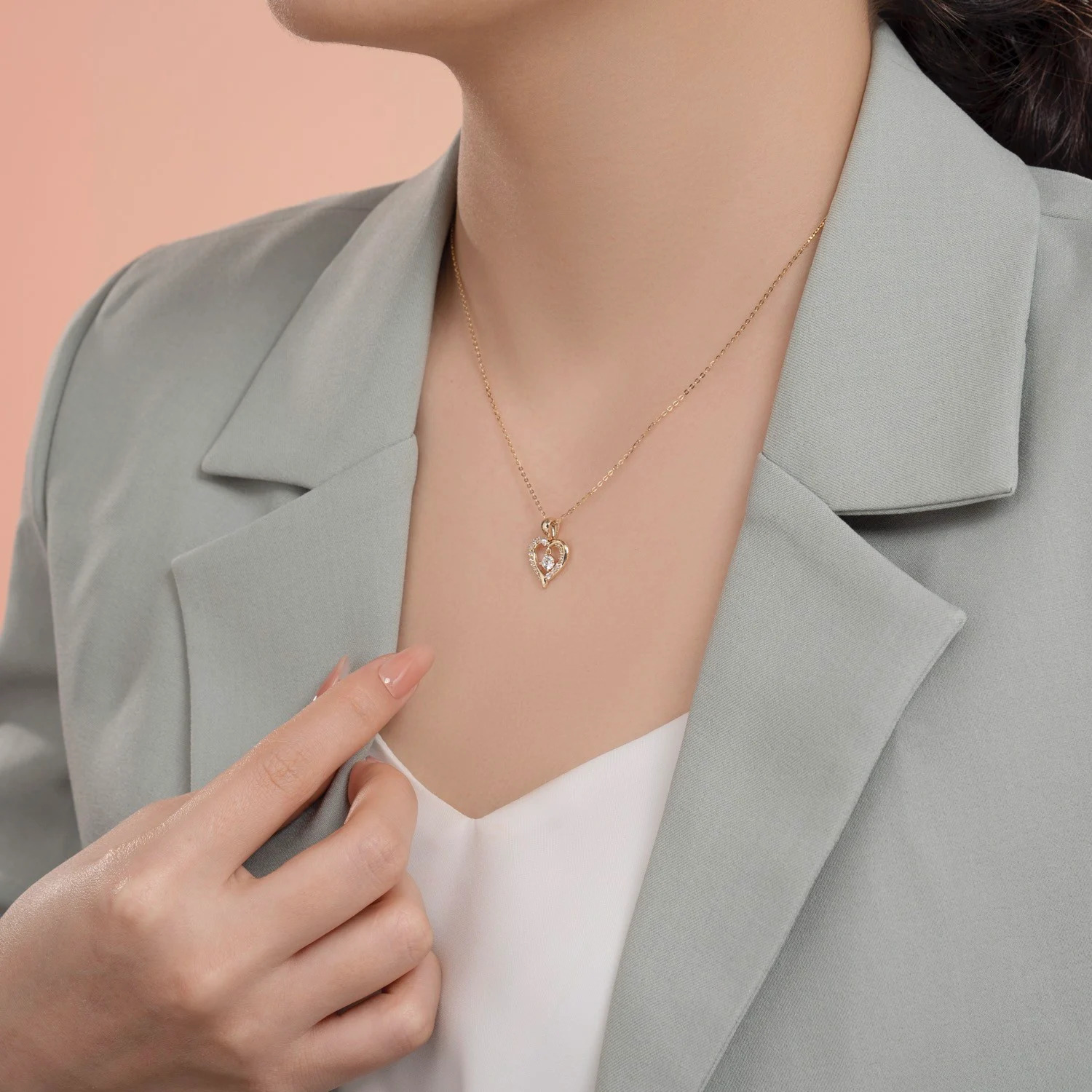 Mặt Dây Chuyền Vàng 14k My Only Baby MDMAMD667 Huy Thanh Jewelry