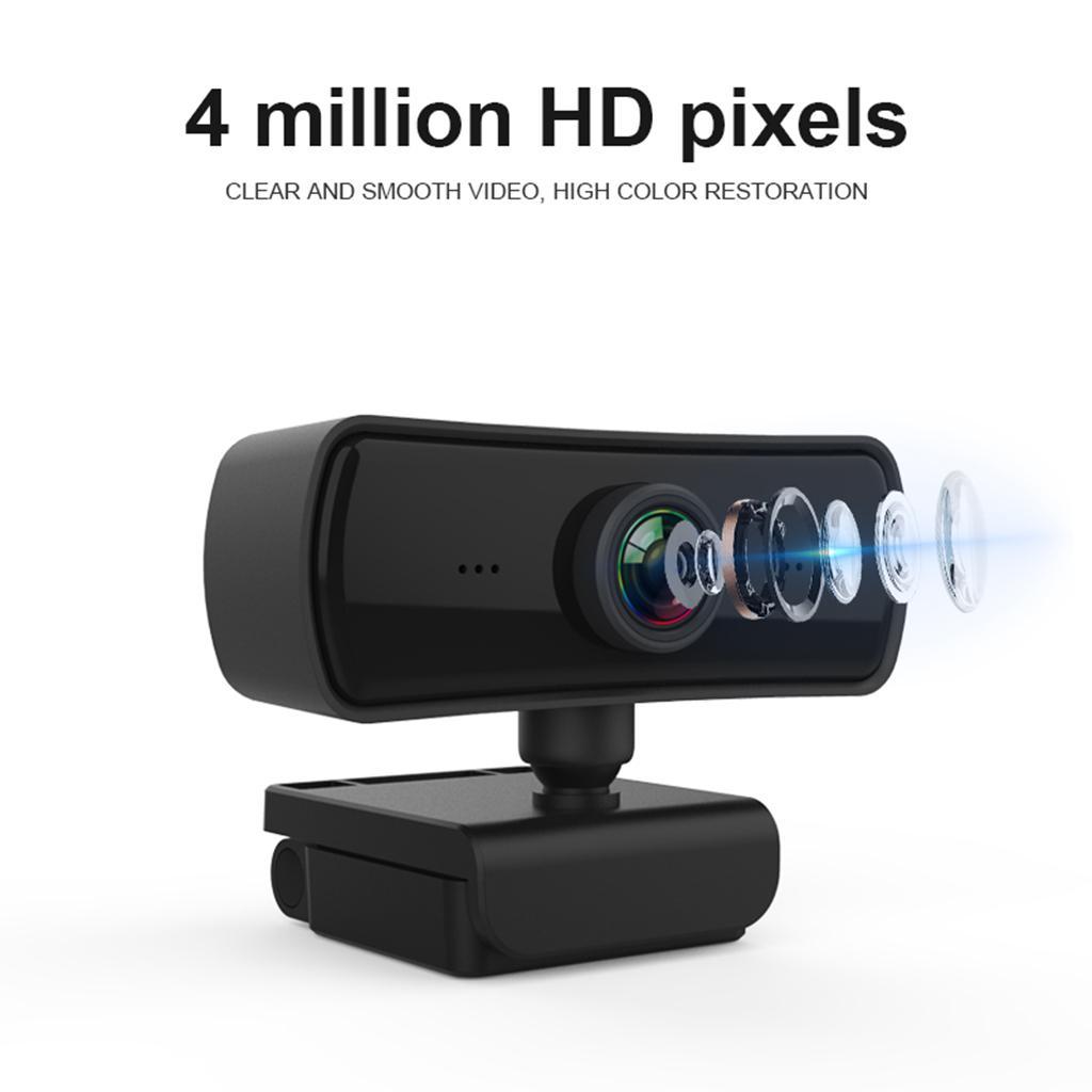 Set of 2 Digital 1440P HD Webcam Autofocus 4K USB Web Camera Built-in Mic