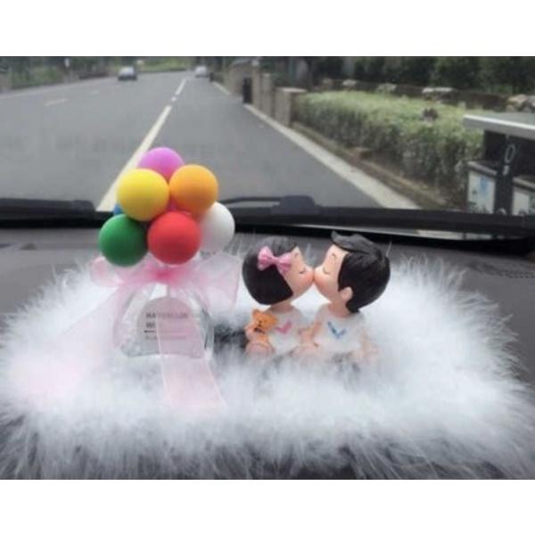 Set decor áo đôi trang trí taplo ô tô, táp lô xe hơi - Hoàng Đông shop