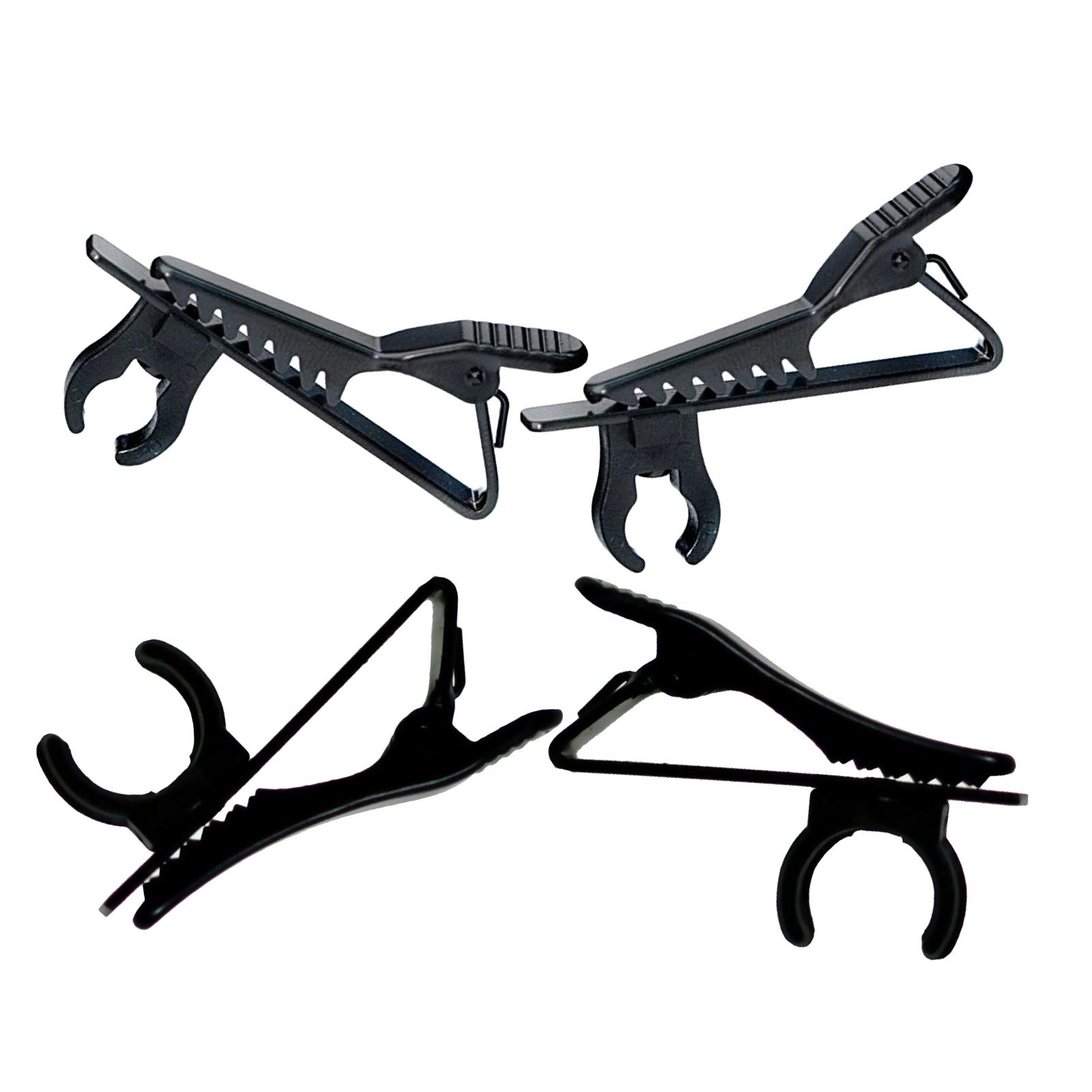 4pcs Portable Universal Mic Clips Speech Lapel Collar Microphone Clip Clamp