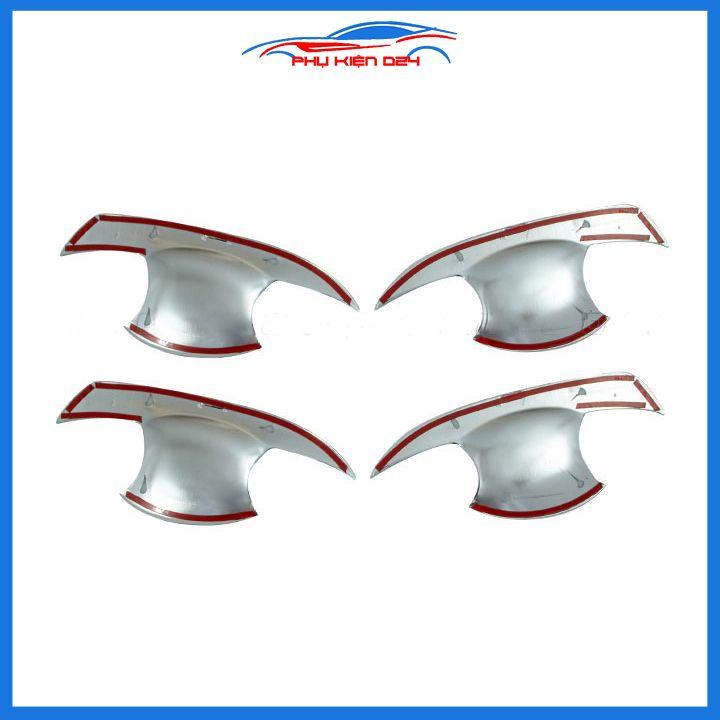 Ốp tay hõm mạ crom Yaris 2018-2019-2020 sáng bóng chống trầy bảo vệ cửa xe ô tô