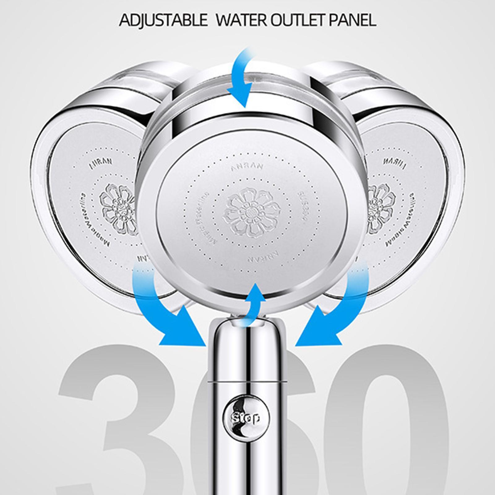 High Pressure Handheld Shower Head for Bathroom Silver