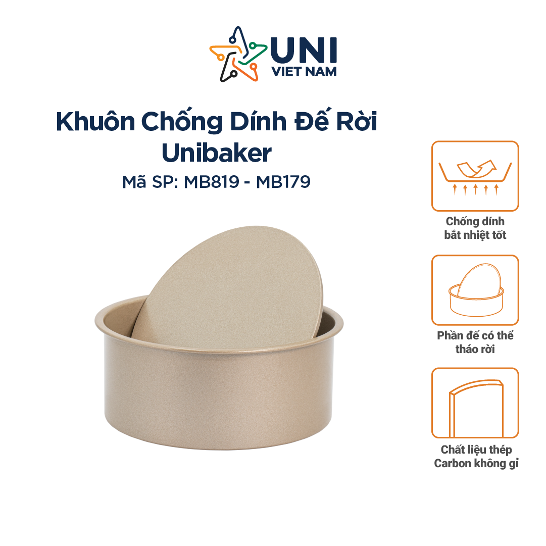 KHUÔN CHỐNG DÍNH ĐẾ RỜI PHI 20 UNIBAKER MB179