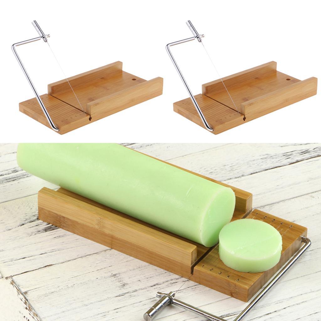 2x Wood Soap Cutter Cutting Tools for Cake Candle Chocolate Food Cutting