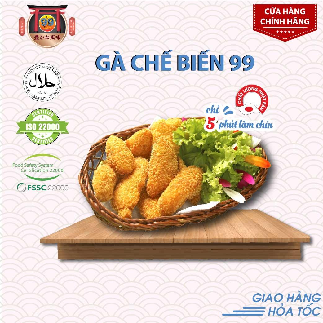 Gà Chip Gà Rán Tẩm Bột Được Làm Từ Thịt Gà Phi Lê 99Poultry Gói 500g