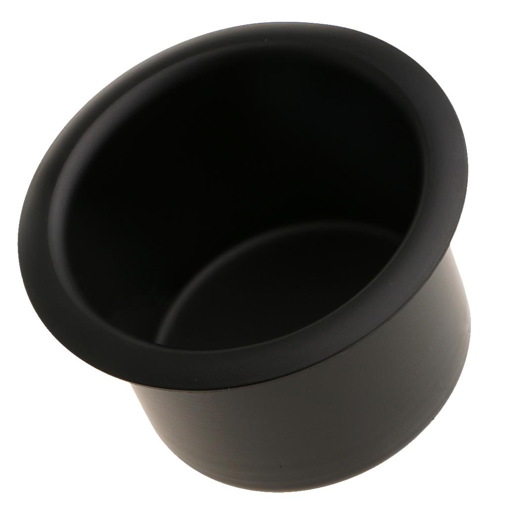 6x Aluminum Alloy Cup Drink Holder for Marine Boat Car Truck Camper RV Black