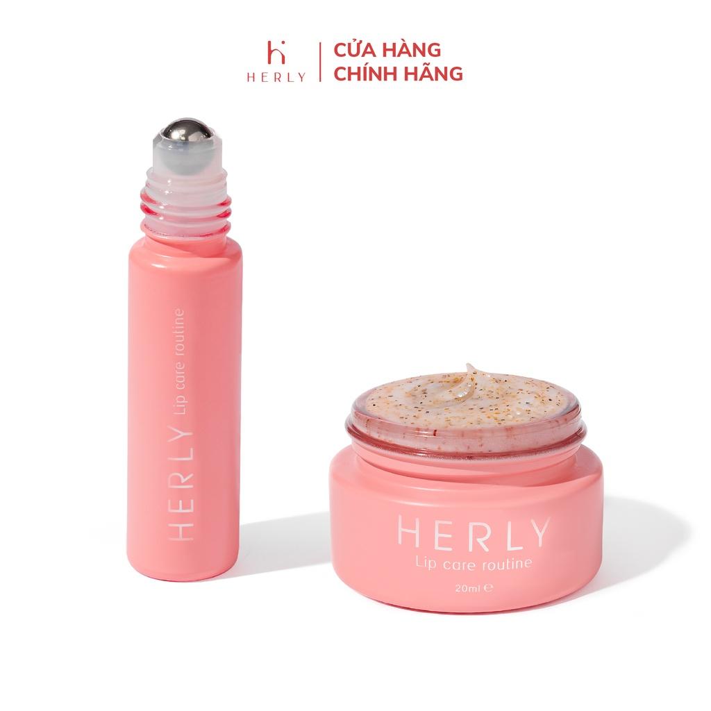 Bộ đôi tái tạo sắc tố làm hồng môi: Lip Oil 10ml + Lip Scrub 20ml