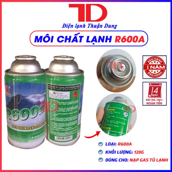 Gas lạnh tủ lạnh và ô tô R134A lon 300ml, gas lon R134A