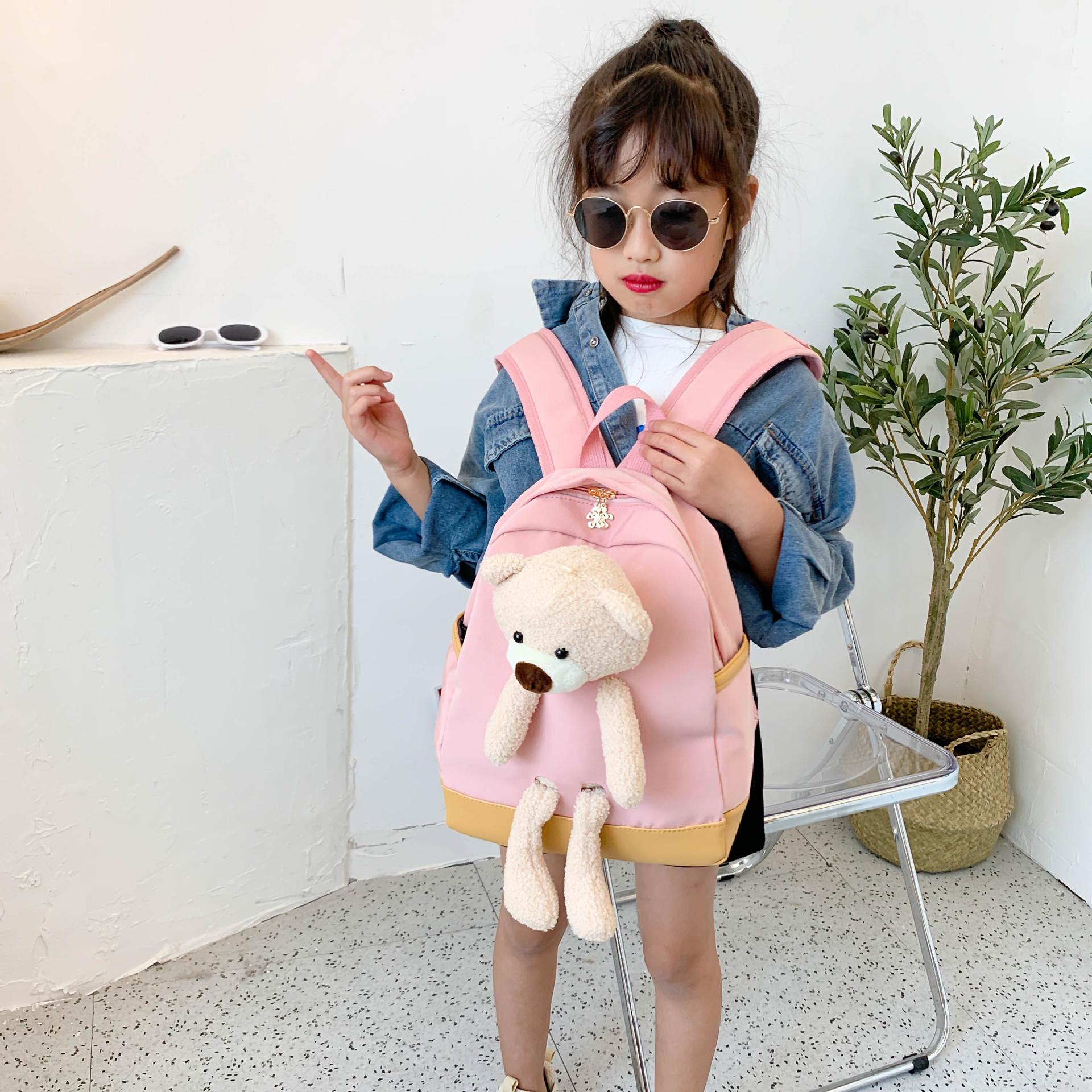 Hoạt Hình Nylon Trẻ Em Ba Lô Trẻ Em Mẫu Giáo Trường Túi Ba Lô Bé Trai Bé Gái Mẫu Giáo Bé Tập Đi Dễ Thương Có Túi
