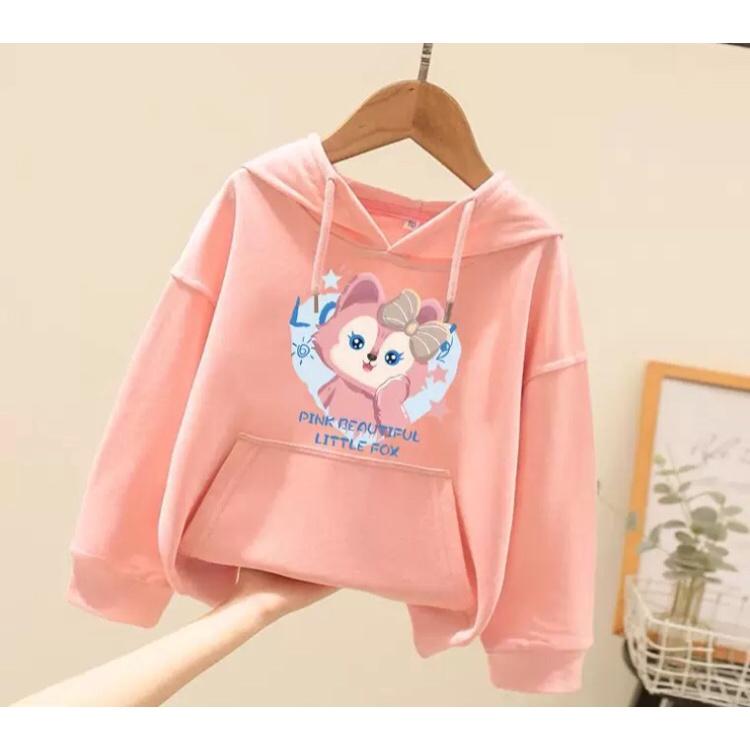 Áo hoodie cho bé gái gấu hồng đang iu từ 9 đến 35kg , chất nỉ bông siêu xinh