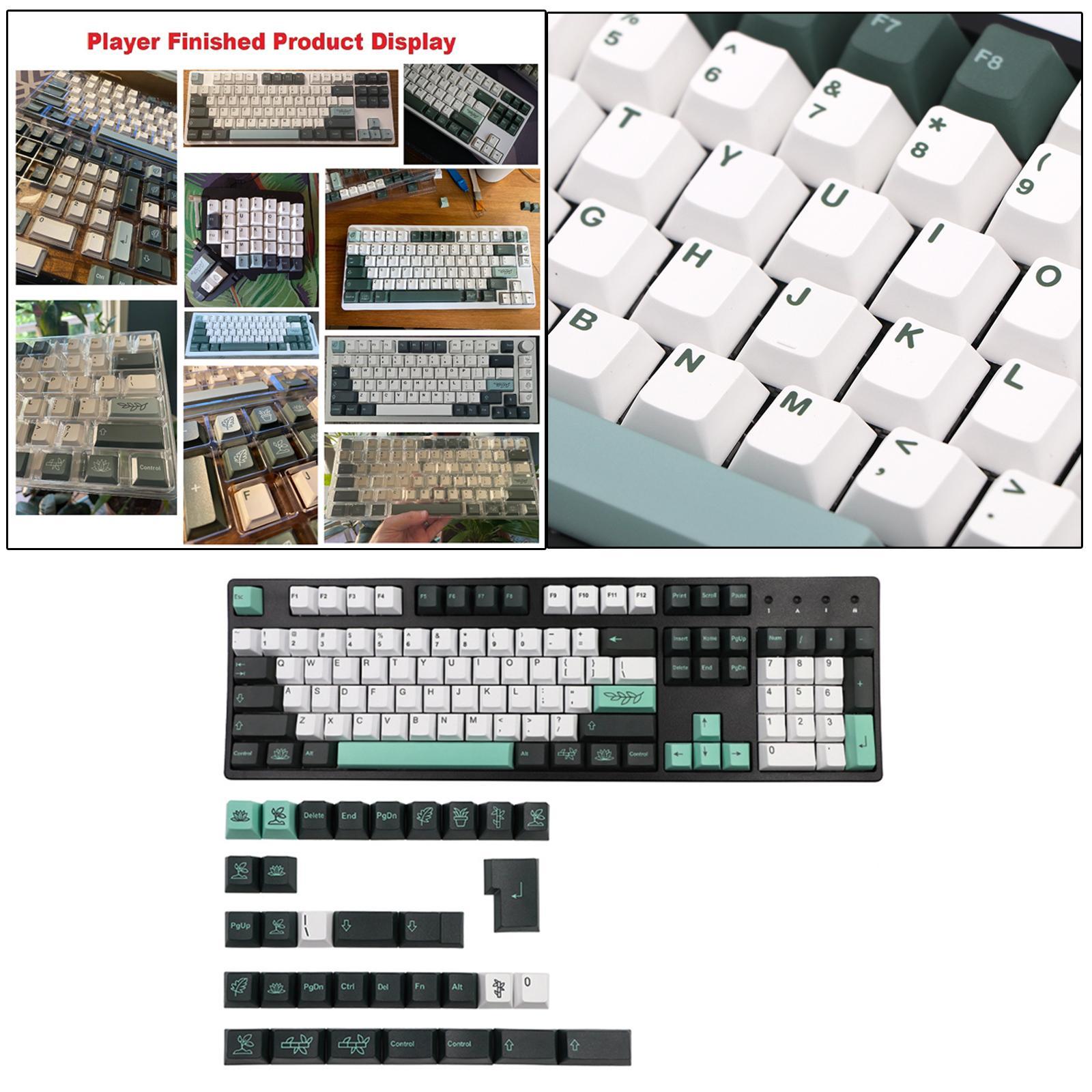 135-Key PBT Garden Theme Keycaps for Cherry 61 64 68 72 98 keys