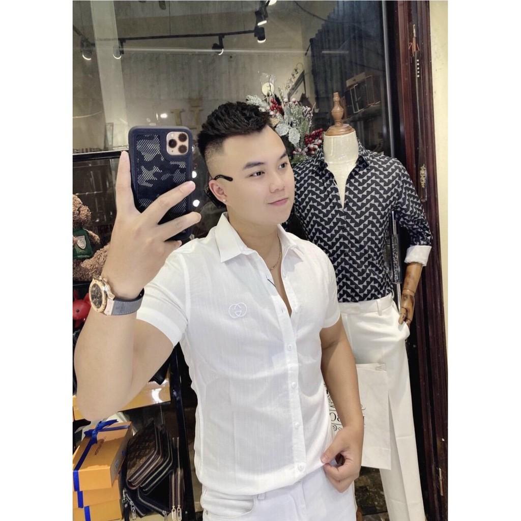 ÁO SƠ MI NAM TAY NGẮN VẢI ĐŨI NHẬT