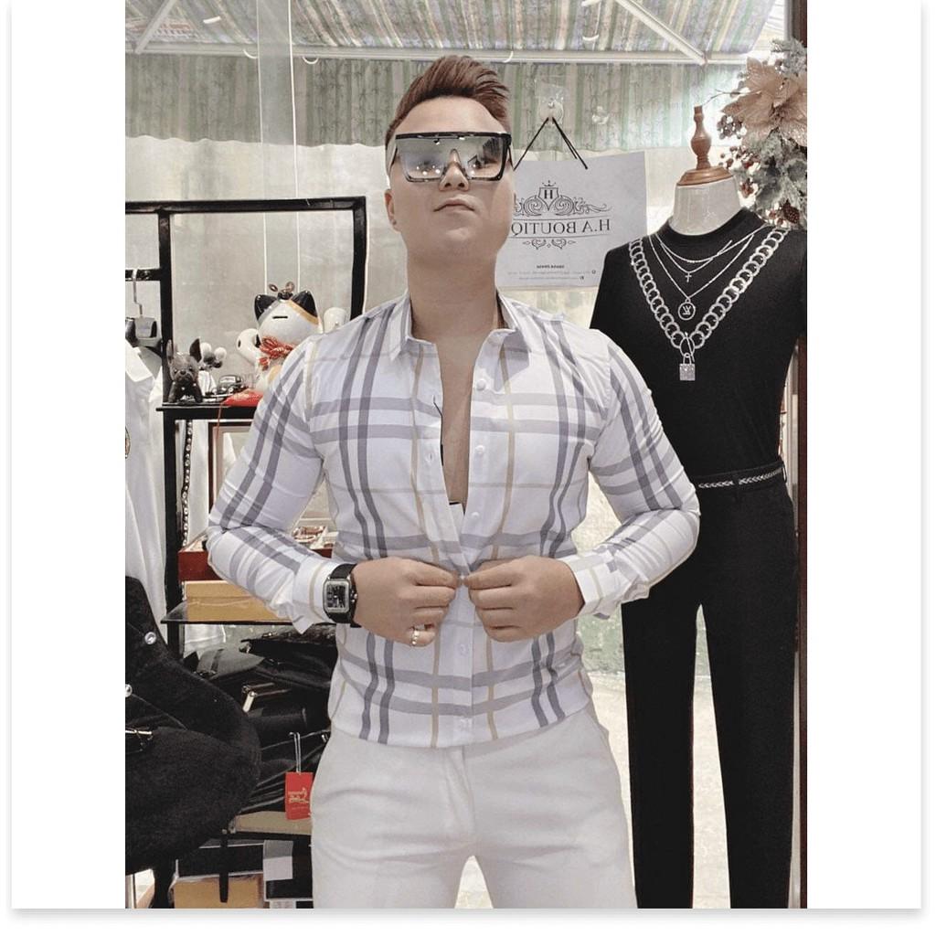 ÁO SƠ MI NAM 3D,KẺ VUÔNG,NHIỀU MÀU SẮC HOT NHẤT 2021
