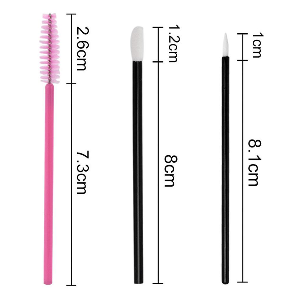 Disposable Applicator for Make Up Wands Mascara for Lips Eyeliner - Pink, as
