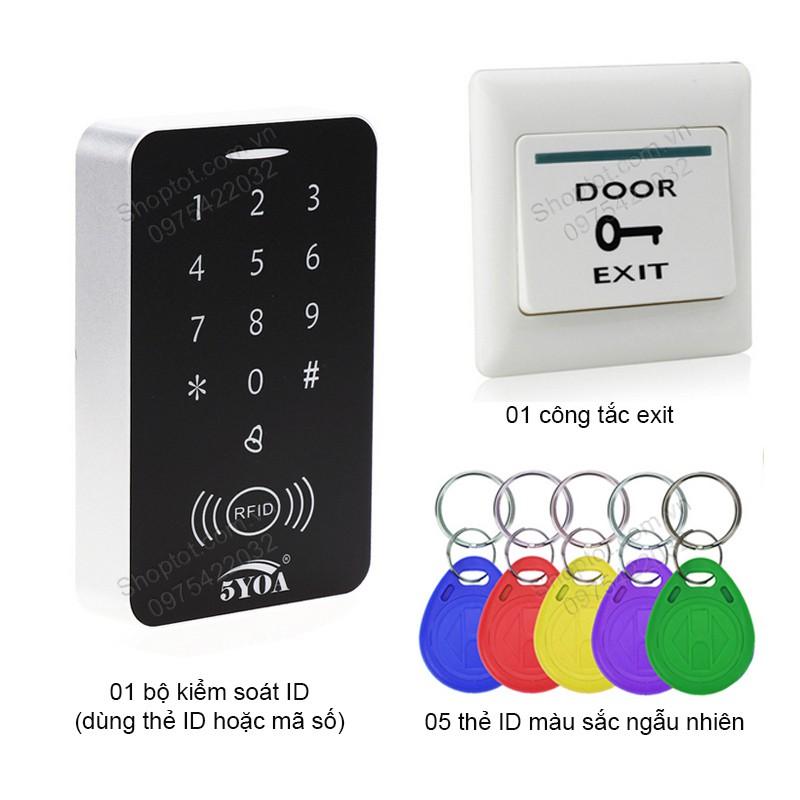 BỘ KIỂM SOÁT MỞ KHÓA CỬA ĐIỆN TỪ BẰNG THẺ ID-MÃ SỐ B10, KÈM 5 THẺ ID VÀ CÔNG TẮC EXIT