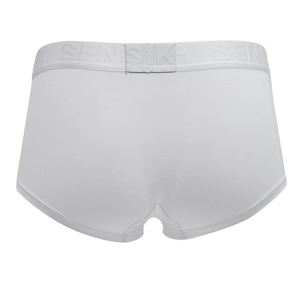 Men's Soft Breathable Stretch Flex Fit Modal Pouch Boxer Briefs Trunks Underwear