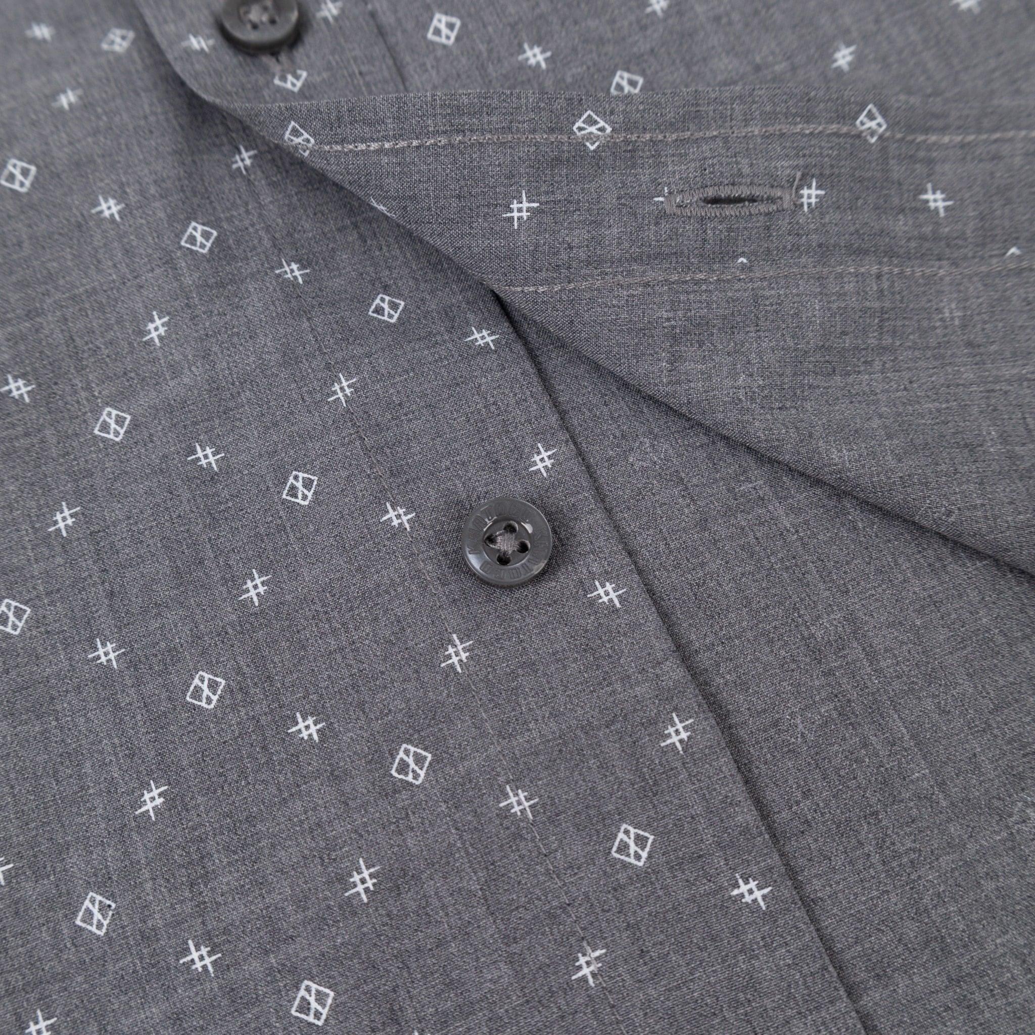 Áo sơ mi nam KHATOCO Tailor Fit ngắn tay A1MN498T2-CNIN763-2704-N