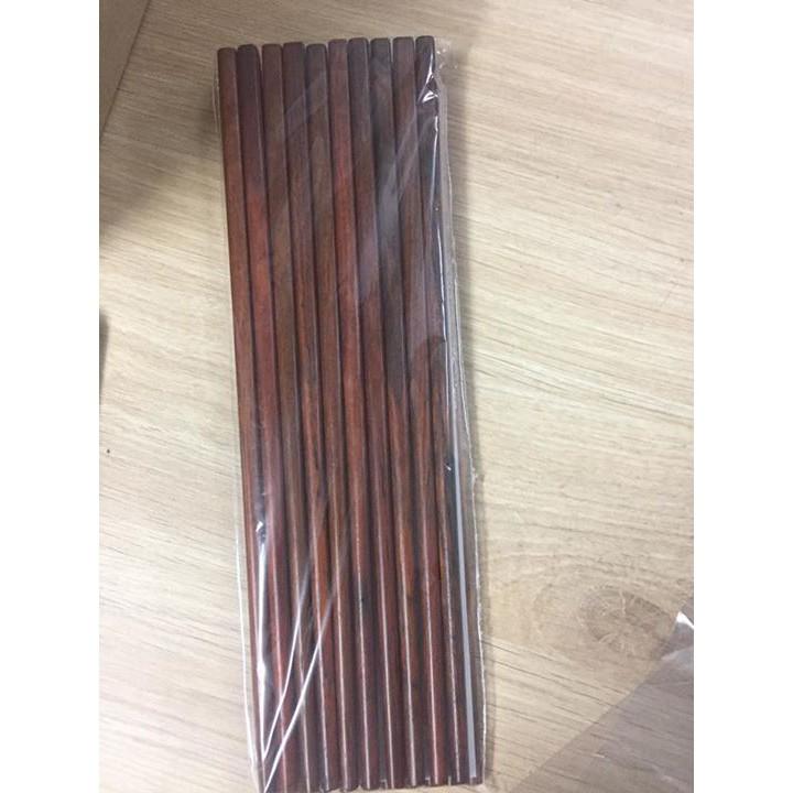 Bộ đũa ăn gỗ trắc đỏ đẹp và sang trọng