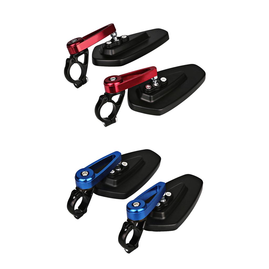 CNC 7/8" 22mm Handle Bar End Rear View Side Mirrors 360 Degree Adjustable for Motorcycle